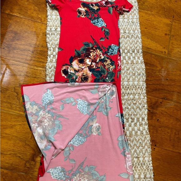 Sexy Cold Shoulder Side Slit Dress - Picture 2 of 6